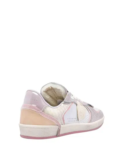 Philippe Model Multicolor Patchwork Goatskin Sneaker In Gray
