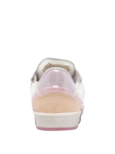 Philippe Model Multicolor Patchwork Goatskin Sneaker In Gray