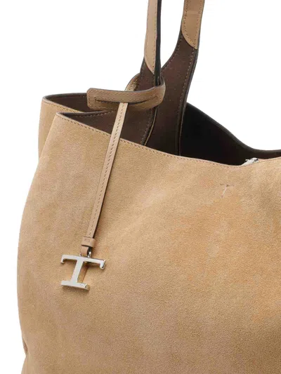 Tod's Tods Logo Shoulder Bag In Brown