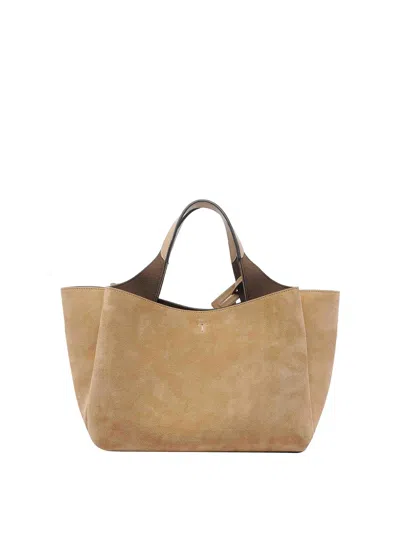 Tod's Dolce & Gabbana Black Calf Leather Flat Shoes In Nude