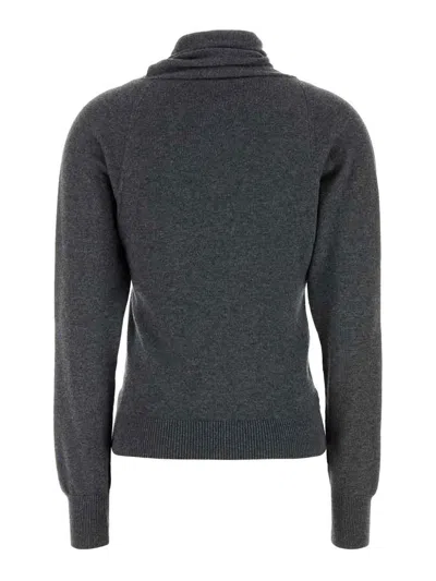Tom Ford Wrap Collar Cashmere Blend Sweater In Black