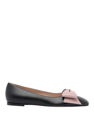 Valentino 'bowow' Ballet Flats Featuring Bow Detail In Black