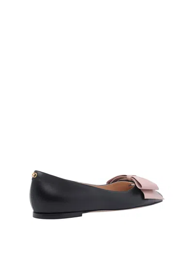 Valentino 'bowow' Ballet Flats Featuring Bow Detail In Black
