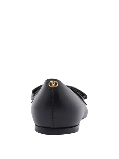 Valentino Bowow Ballerina Flats In Black