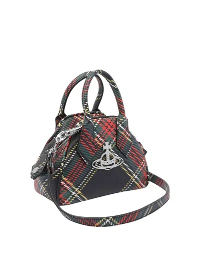 Vivienne Westwood Borsa A Mano Yasmine Mini In Similpelle Stampata Donna In Red
