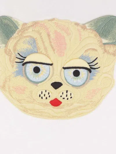 Valentino Le Chat De La Maison Jersey T-shirt In White