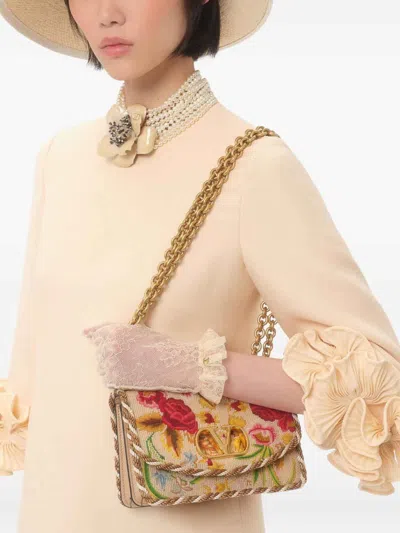 Valentino Garavani Wool And Silk Short Dress In Neutral