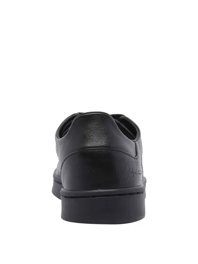 Y-3 Low-top Sneakers With Perforated Detailing And Rubber Sole In Black