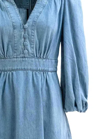 Zimmermann Lucky Denim Midi Dress In Blue