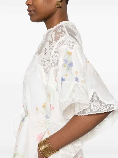 Zimmermann Lucky Mini Dress In White