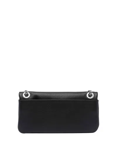 Zadig & Voltaire Rock Ii Grained Leather Crossbody Bag In Black