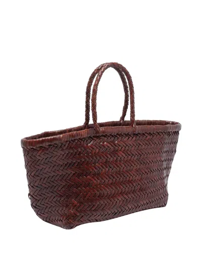 Dragon Diffusion Small Bamboo Triple Jump Tote Bag In Brown | ModeSens
