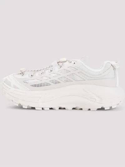 Hoka Sole Sneakers With Breathable Mesh Panels In Neutral