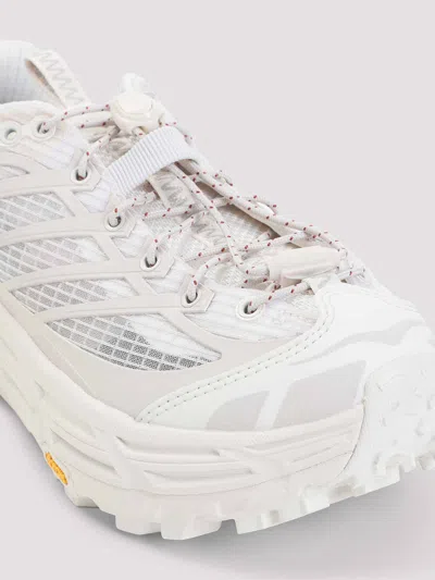 Hoka Sole Sneakers With Breathable Mesh Panels In Neutral