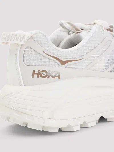 Hoka Sole Sneakers With Breathable Mesh Panels In Neutral
