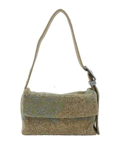 Benedetta Bruzziches Vutty La Mignon Crystal-embellished Shoulder Bag In Green