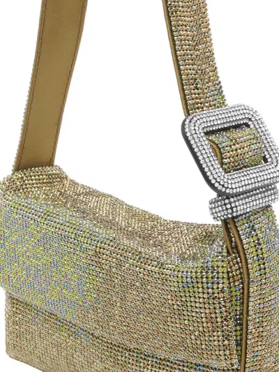 Benedetta Bruzziches Vutty La Mignon Crystal-embellished Shoulder Bag In Green