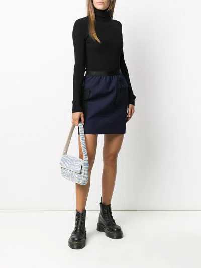 Wolford Ribbed Turtleneck Sweater In Virgin Wool In Black