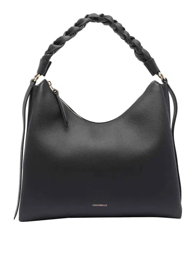 Coccinelle Boheme Medium Tote Bag In Black