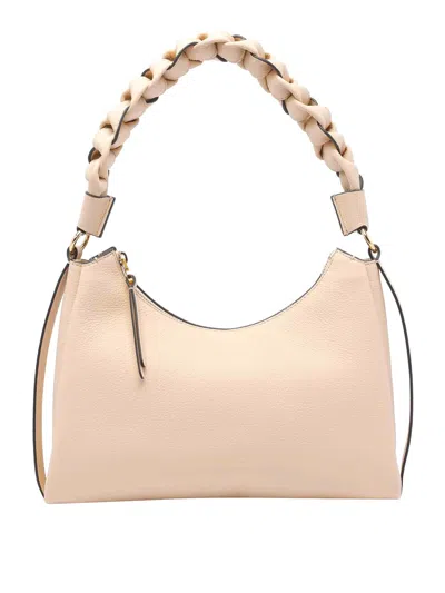 Coccinelle Small Boheme Shoulder Bag In White