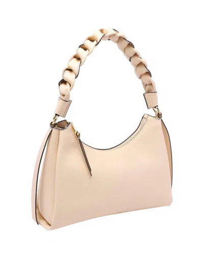 Coccinelle Small Boheme Shoulder Bag In White