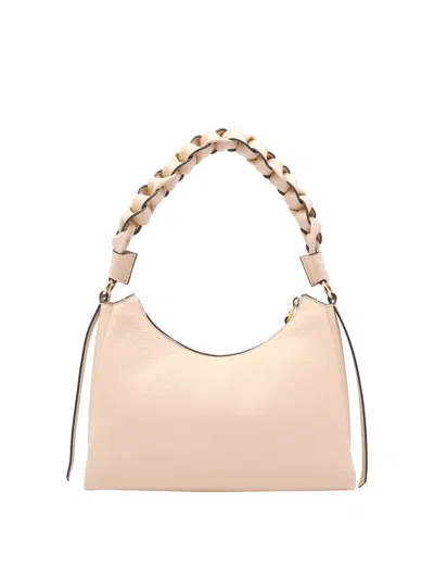 Coccinelle Small Boheme Shoulder Bag In White
