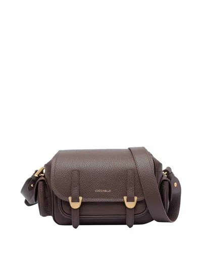 Coccinelle Campus Crossbody Bag In Brown