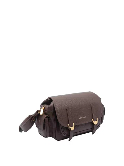 Coccinelle Campus Crossbody Bag In Brown