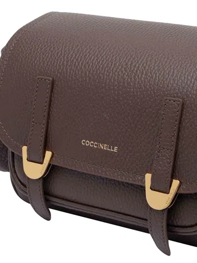 Coccinelle Campus Crossbody Bag In Brown