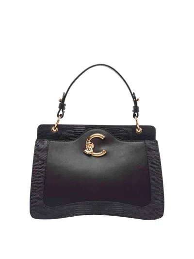 Coccinelle C-me Bimateri Crossbody Bag In Black