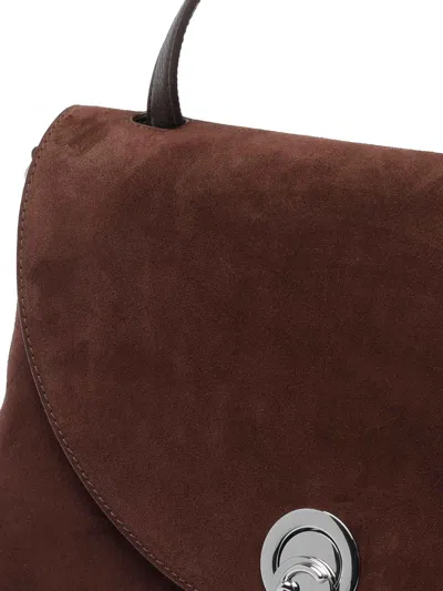 Coccinelle Brown Nikla Suede Handbag In Brown