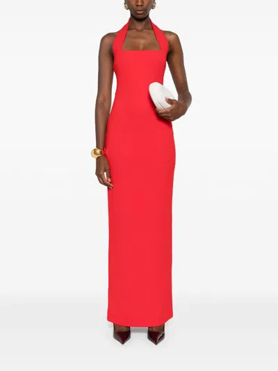 Solace London Ilona Maxi Dress In Red