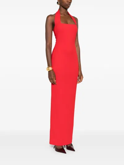 Solace London Ilona Maxi Dress In Red