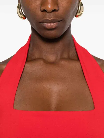 Solace London Ilona Maxi Dress In Red