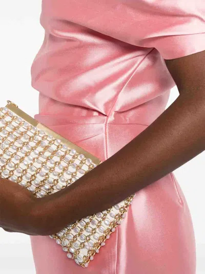 Solace London Ellison One-shoulder Faille Midi Dress In Pink