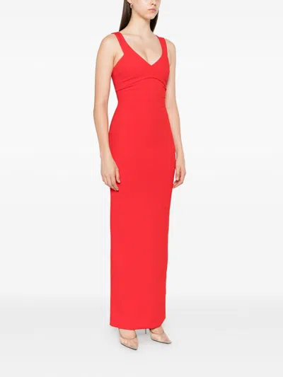 Solace London 7 Ilona Maxi Dress In Red