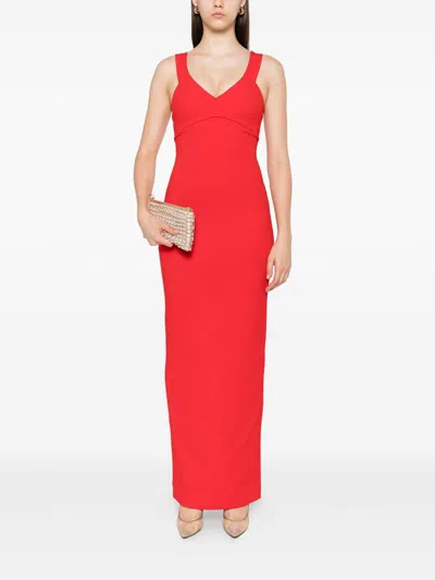 Solace London 7 Ilona Maxi Dress In Red