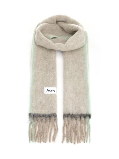 Acne Studios Alpaca Blend Scarf Scarves And Foulards Beige In Neutral