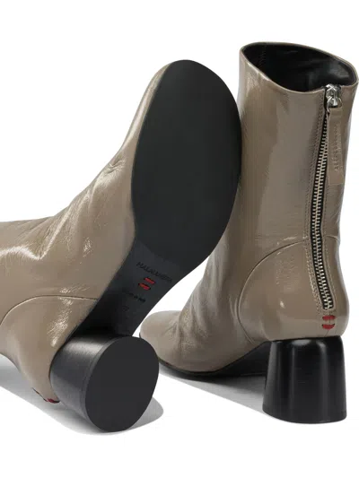 Halmanera Ankle Boots Beige In Gray