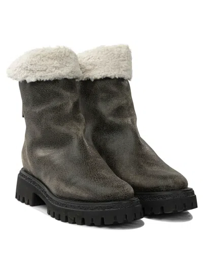 Halmanera Ankle Boots Brown In Black