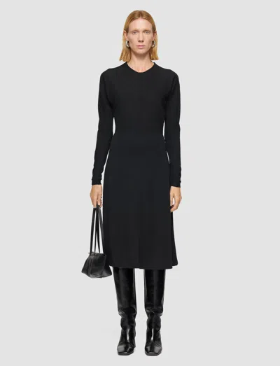 Joseph Wool Jersey Dress In Blue
