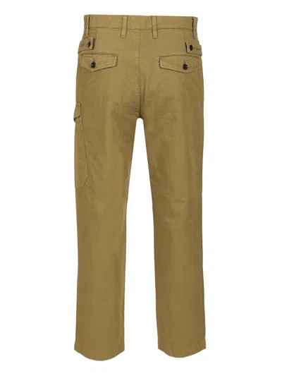 C.p. Company Cargo Made Of Cotton Gabardine Trousers Green In Gold