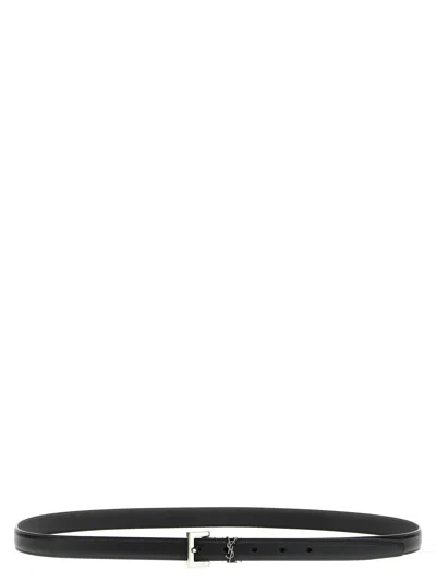 Saint Laurent Cassandre Belts Black