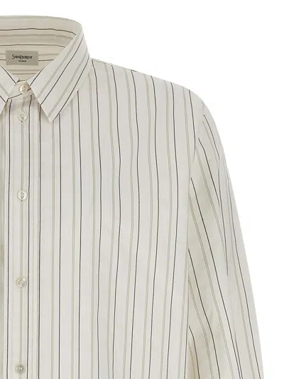 Saint Laurent Cassandre Shirt And Blouse White In Multi