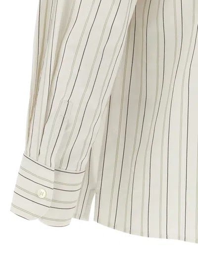 Saint Laurent Cassandre Shirt And Blouse White In Multi