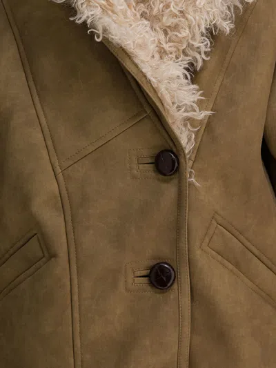 Isabel Marant Étoile "clea" Shearling Jacket In Brown