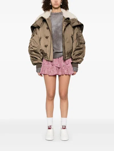Isabel Marant Étoile Elisa Short Quilted Satin Coat