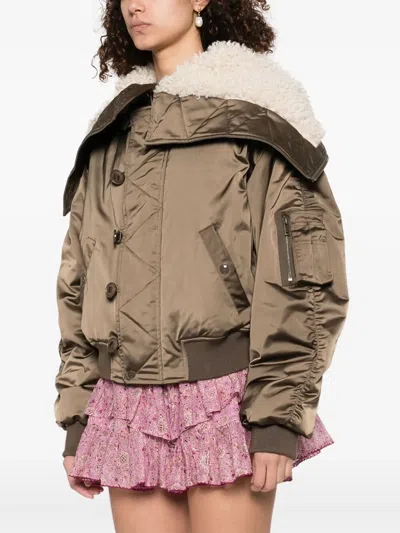 Isabel Marant Étoile Elisa Short Quilted Satin Coat