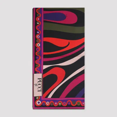 Pucci Silk Twill Scarf Bold Print