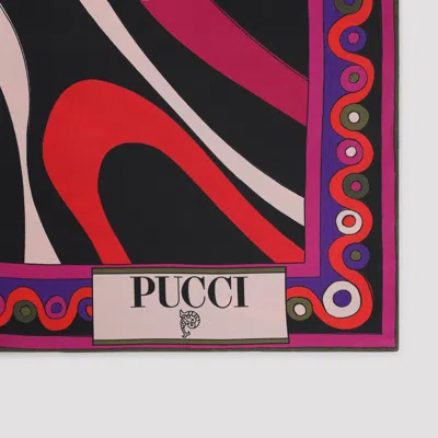 Pucci Silk Twill Scarf Bold Print